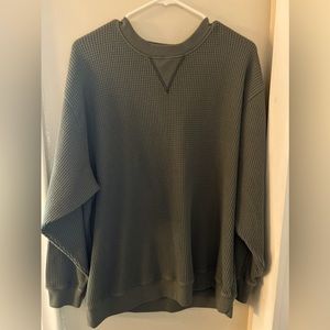 Aerie Waffle Knit Crewneck